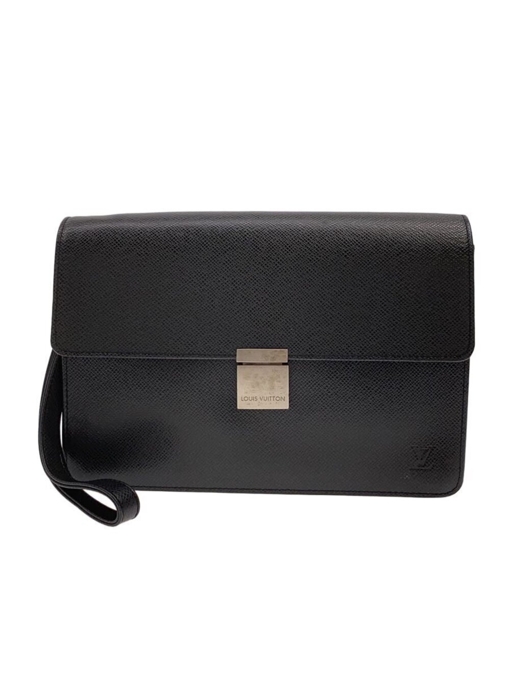 LOUIS VUITTON Selenga Taiga Leather Black